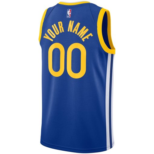 Golden State Warriors Nike Unisex 2019/20 Custom Swingman Jersey – Royal – Icon Edition - Image 3