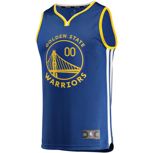 Golden State Warriors Fanatics Youth 2019/20 Fast Break Custom Replica Jersey Royal – Icon Edition - Image 2