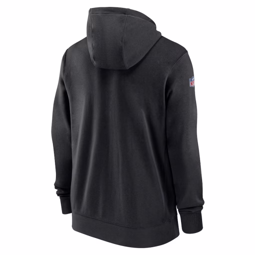 New Orleans Saints Nike 2023/24 Sideline Club Full-Zip Hoodie – Black - Image 3