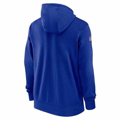 Buffalo Bills Nike 2023/24 Sideline Club Full-Zip Hoodie – Royal - Image 3