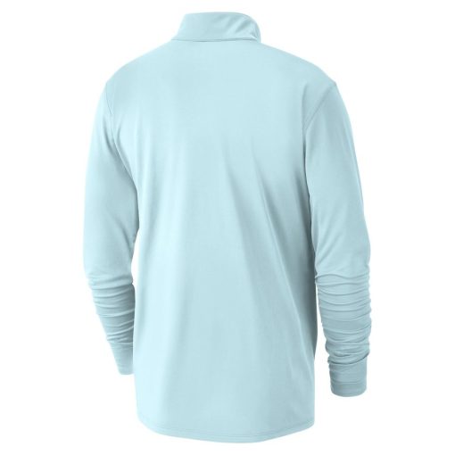 San Antonio Spurs Nike 2024/25 City Edition Authentic Coaches Performance Half-Zip Top – Light Blue - Image 3
