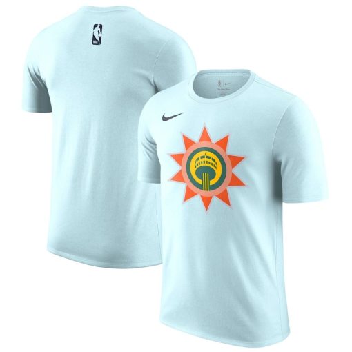 San Antonio Spurs Nike 2024/25 City Edition Essential Logo T-Shirt – Light Blue