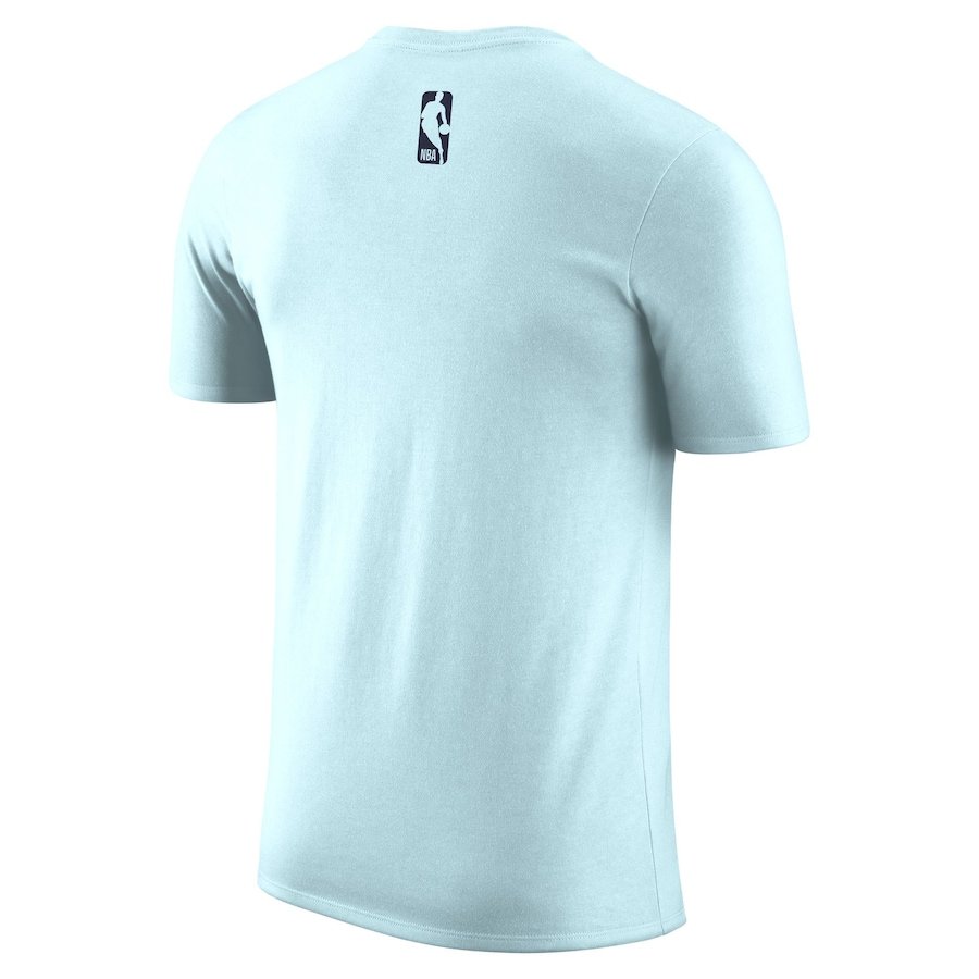 San Antonio Spurs Nike 2024/25 City Edition Essential Logo T-Shirt – Light Blue - Image 3
