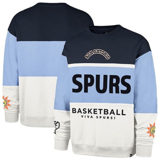 San Antonio Spurs '47 Unisex 2024/25 City Edition On Five Maximalist Pullover Sweatshirt – Blue