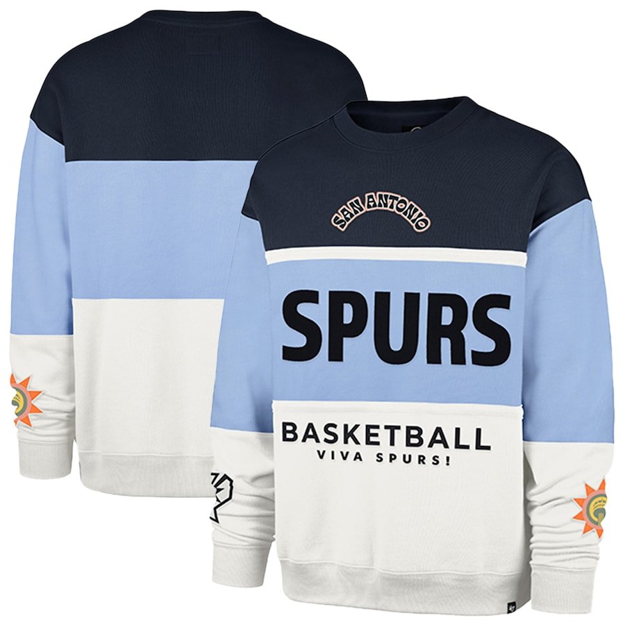 San Antonio Spurs '47 Unisex 2024/25 City Edition On Five Maximalist Pullover Sweatshirt – Blue