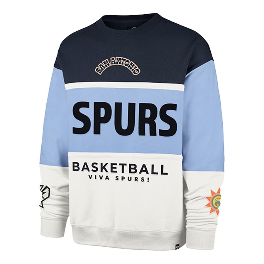 San Antonio Spurs '47 Unisex 2024/25 City Edition On Five Maximalist Pullover Sweatshirt – Blue - Image 2