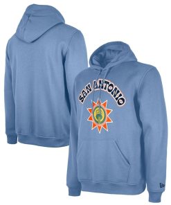 San Antonio Spurs New Era 2024/25 City Edition Pullover Hoodie – Light Blue