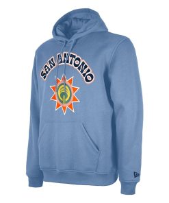 Alternative view of San Antonio Spurs New Era 2024/25 City Edition Pullover Hoodie – Light Blue