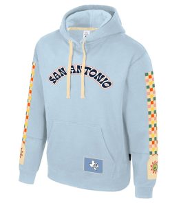 Alternative view of San Antonio Spurs Stadium Essentials Unisex 2024/25 City Edition Star Pullover Hoodie – Light Blue