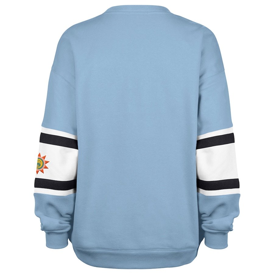 San Antonio Spurs '47 Women's 2024/25 City Edition Steadfast Paneled Pullover Sweatshirt – Light Blue - Image 3