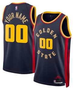 Golden State Warriors Nike Unisex 2024/25 Custom Swingman Jersey – City Edition – Navy
