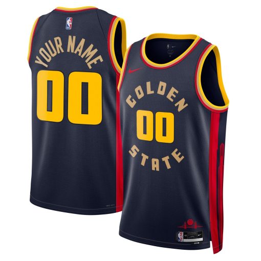 Golden State Warriors Nike Unisex 2024/25 Custom Swingman Jersey – City Edition – Navy