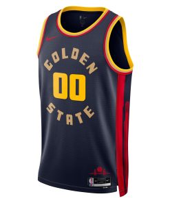 Alternative view of Golden State Warriors Nike Unisex 2024/25 Custom Swingman Jersey – City Edition – Navy