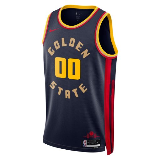 Golden State Warriors Nike Unisex 2024/25 Custom Swingman Jersey – City Edition – Navy - Image 2