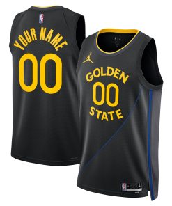 Golden State Warriors Jordan Brand Unisex 2024/25 Custom Swingman Jersey – Statement Edition – Black