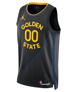 Alternative view of Golden State Warriors Jordan Brand Unisex 2024/25 Custom Swingman Jersey – Statement Edition – Black