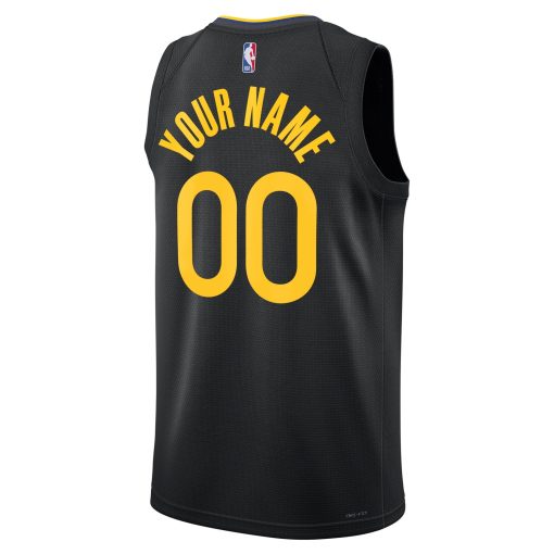 Golden State Warriors Jordan Brand Unisex 2024/25 Custom Swingman Jersey – Statement Edition – Black - Image 3