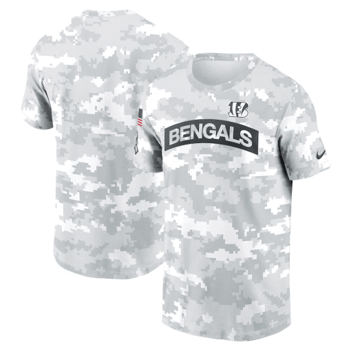 Cincinnati Bengals Nike 2024 Salute To Service Performance T-Shirt – Arctic Camo