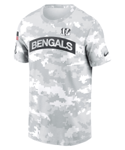 Alternative view of Cincinnati Bengals Nike 2024 Salute To Service Performance T-Shirt – Arctic Camo