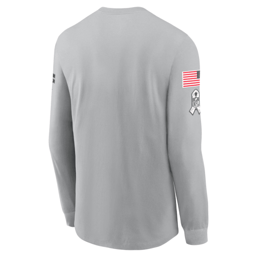 Cincinnati Bengals Nike 2024 Salute To Service Long Sleeve T-Shirt – Gray - Image 3