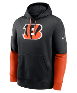 Alternative view of Cincinnati Bengals Nike 2024 Sideline Club Pullover Hoodie – Black