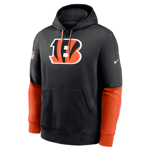 Cincinnati Bengals Nike 2024 Sideline Club Pullover Hoodie – Black - Image 2