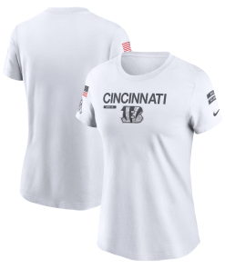 Cincinnati Bengals Nike Women’s 2024 Salute To Service Legend Performance T-Shirt – White