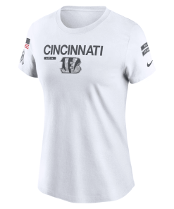 Alternative view of Cincinnati Bengals Nike Women’s 2024 Salute To Service Legend Performance T-Shirt – White