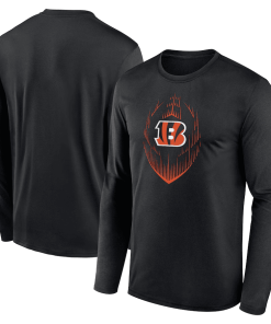 Cincinnati Bengals Nike Legend Icon Long Sleeve T-Shirt – Black