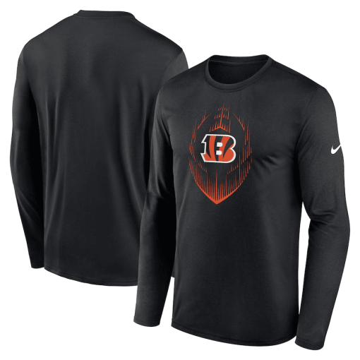 Cincinnati Bengals Nike Legend Icon Long Sleeve T-Shirt – Black