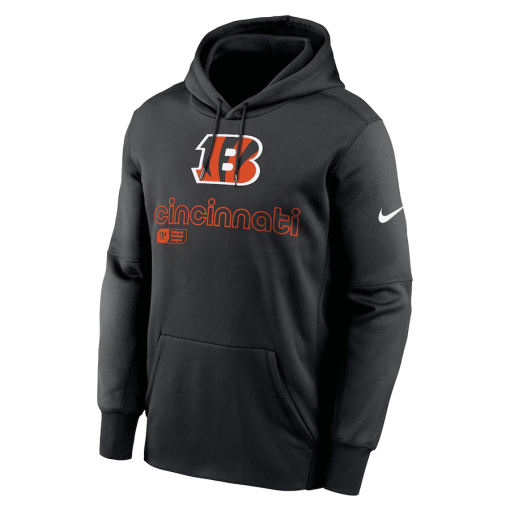 Cincinnati Bengals Nike Performance Pullover Hoodie – Black - Image 2