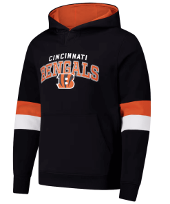 Alternative view of Cincinnati Bengals G-III Sports by Carl Banks Adaptive Faceoff Pullover Hoodie – Black/Orange