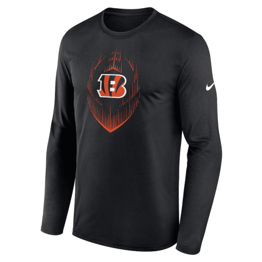 Cincinnati Bengals Nike Legend Icon Long Sleeve T-Shirt – Black - Image 2