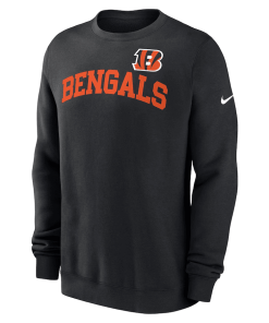 Alternative view of Cincinnati Bengals Nike Club Pullover Sweatshirt – Black