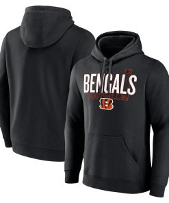 Cincinnati Bengals Fanatics Pylon Outline Pullover Hoodie – Black