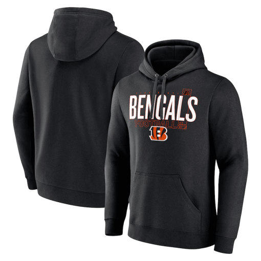 Cincinnati Bengals Fanatics Pylon Outline Pullover Hoodie – Black