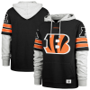 Cincinnati Bengals ’47 Double Header Blitz Cornerback Pullover Hoodie – Black