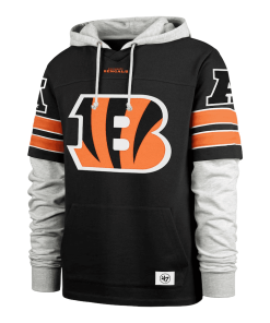 Alternative view of Cincinnati Bengals ’47 Double Header Blitz Cornerback Pullover Hoodie – Black