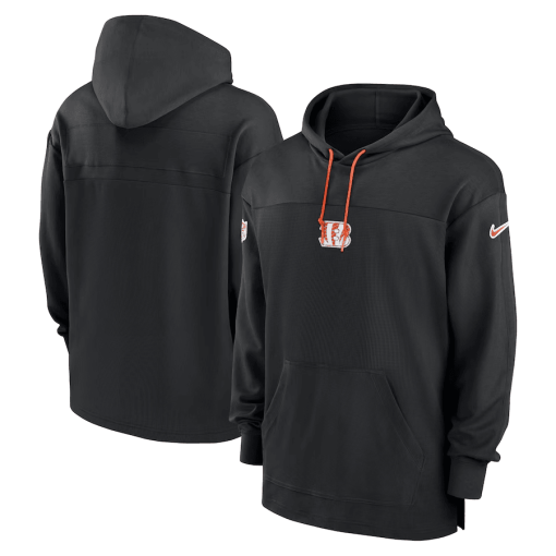 Cincinnati Bengals Nike Sideline Jersey Performance Pullover Hoodie – Black