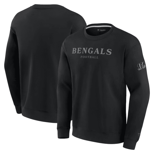 Cincinnati Bengals Fanatics Unisex Elements Unlimited Fleece Pullover Sweatshirt – Black