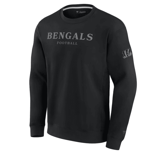 Cincinnati Bengals Fanatics Unisex Elements Unlimited Fleece Pullover Sweatshirt – Black - Image 2