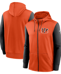 Cincinnati Bengals Nike Performance Full-Zip Hoodie – Orange