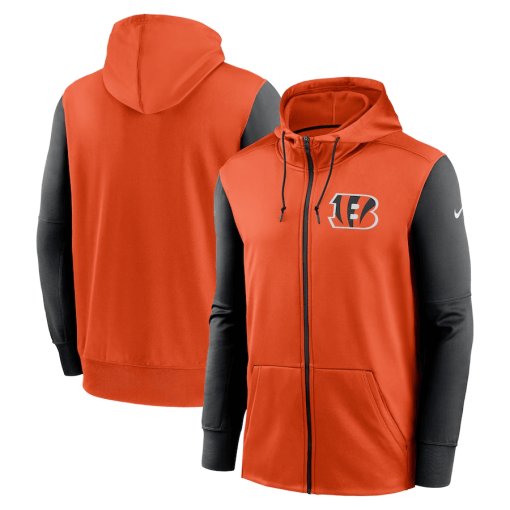 Cincinnati Bengals Nike Performance Full-Zip Hoodie – Orange