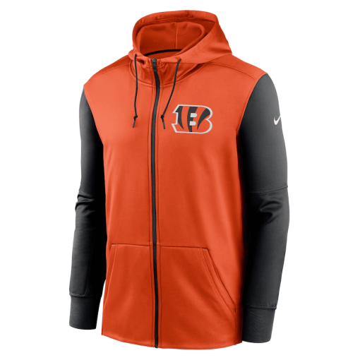 Cincinnati Bengals Nike Performance Full-Zip Hoodie – Orange - Image 2