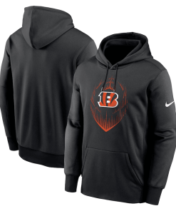 Cincinnati Bengals Nike Icon Performance Pullover Hoodie – Black