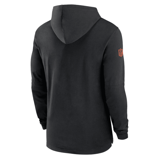Cincinnati Bengals Nike Sideline Hoodie Performance Long Sleeve T-Shirt – Black - Image 3