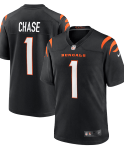 Ja’Marr Chase Cincinnati Bengals Nike Game Jersey – Black