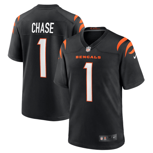 Ja’Marr Chase Cincinnati Bengals Nike Game Jersey – Black