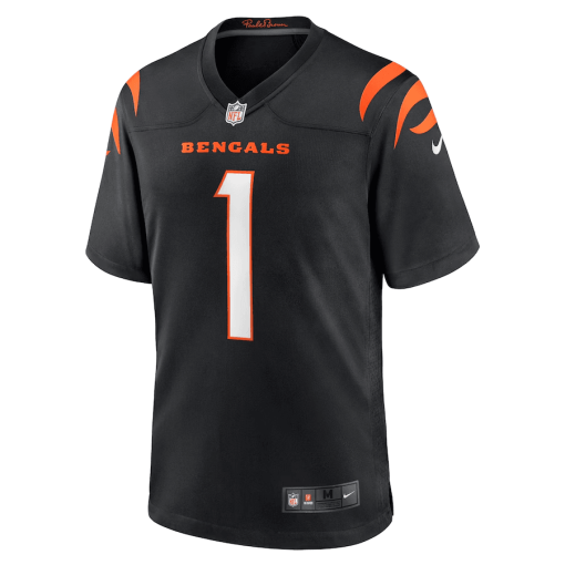 Ja’Marr Chase Cincinnati Bengals Nike Game Jersey – Black - Image 2