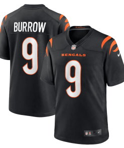 Joe Burrow Cincinnati Bengals Nike Player Game Jersey – Black